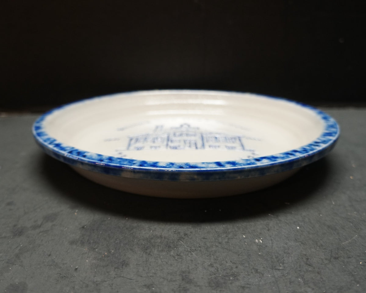Rising Sun High School 75 Years Salt Glazed Pie Plate Eldreth Pottery