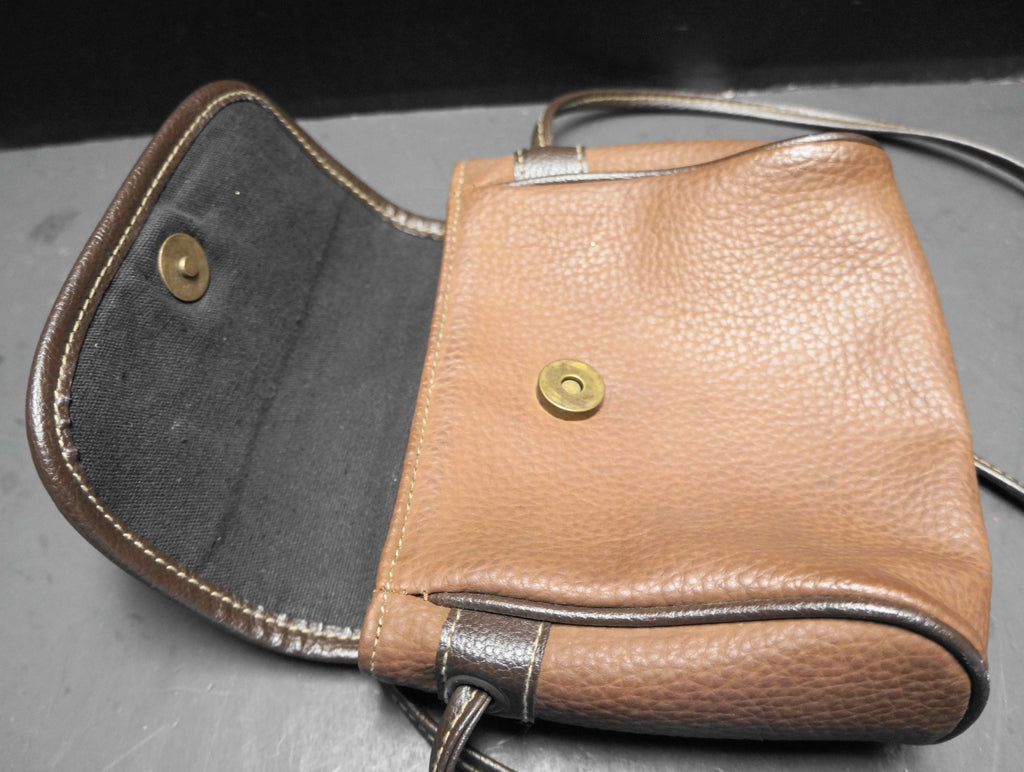 Esprit Brown Faux Leather 1990s Small Crossbody Purse