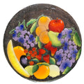 Fruit Medley Fusion Fused Art Glass 14 IN Platter Tray Signed William McGrath