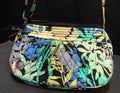 Vera Bradley Camofloral Blue Gray Black Frannie Crossbody Purse