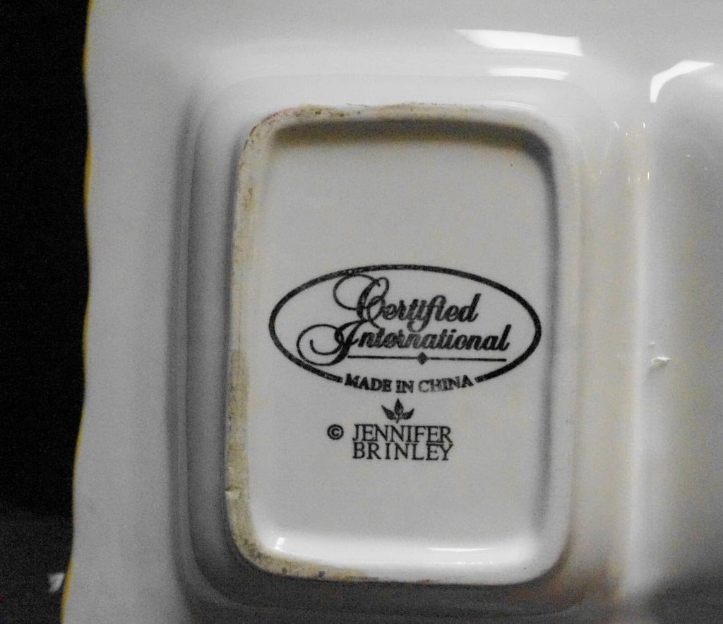 Sidewalk Cafe Jennifer Brinley Certified International 4 Part Relish Tray