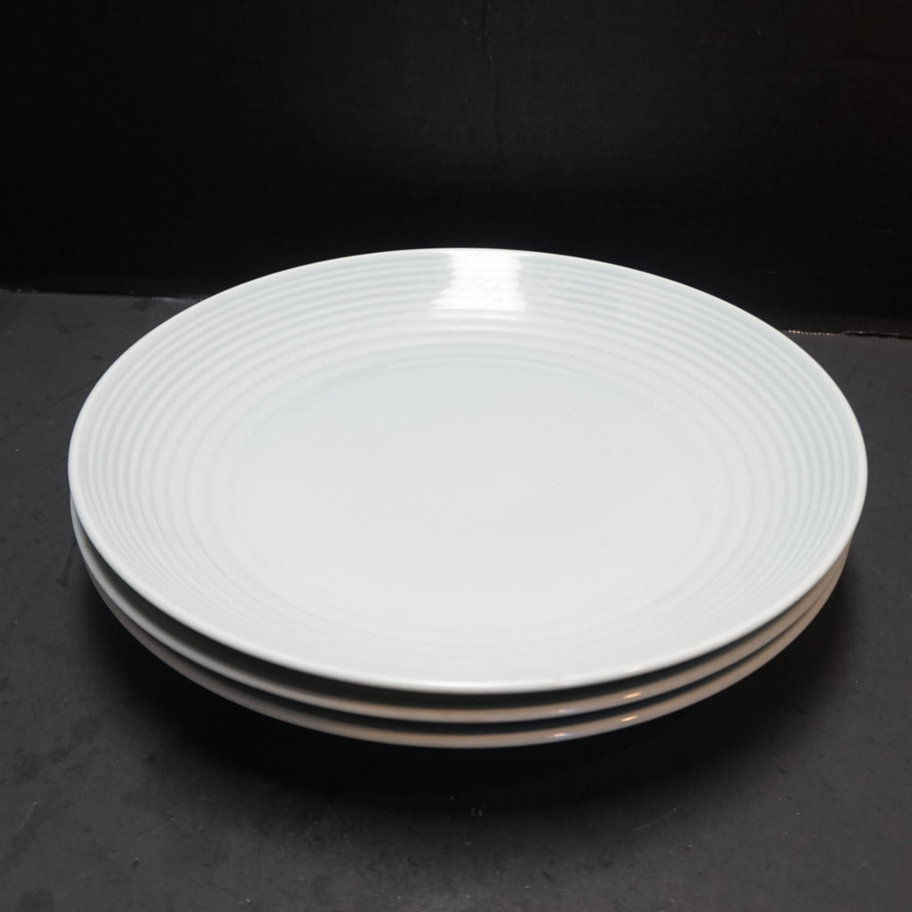Royal Doulton Gordon Ramsey Maze Aqua Light Blue Dinner Plates Set of 3