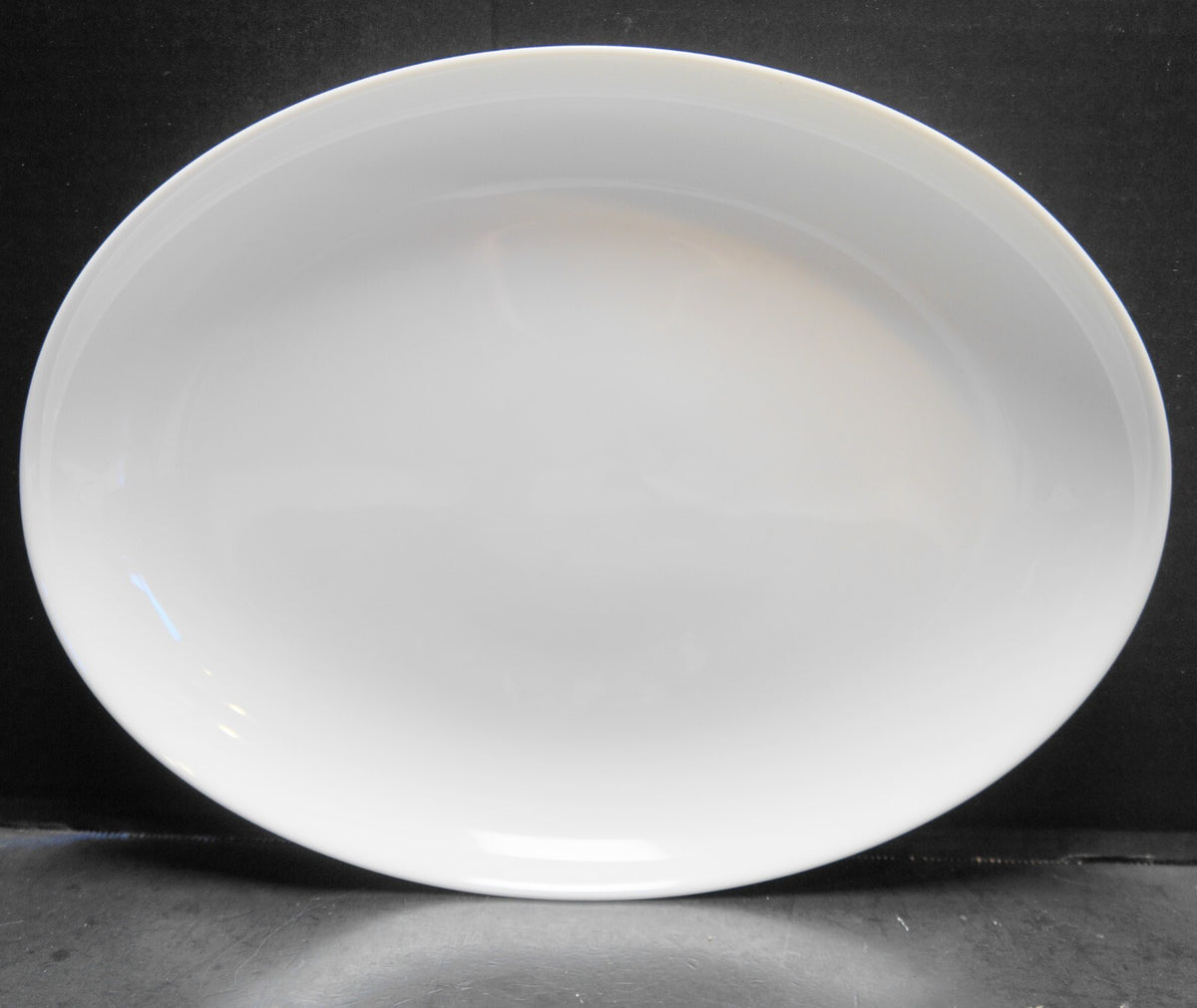 Luminarc Diwali Oval Platter 13" Cristal D'Arques Durand France White Milk Glass