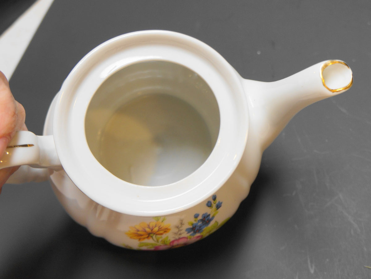 Porcelain Floral Teapot Japan Small