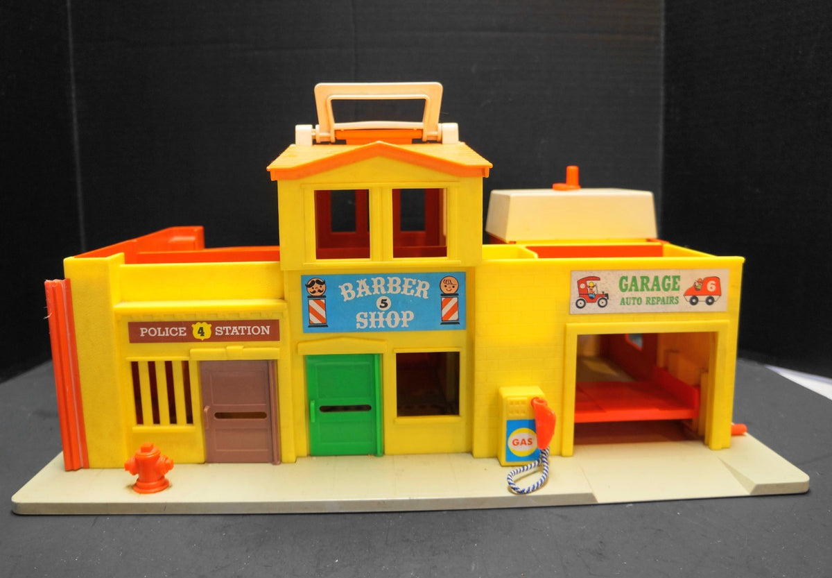 Fisher Price Main Street Village 1973 #997 Buildings Only