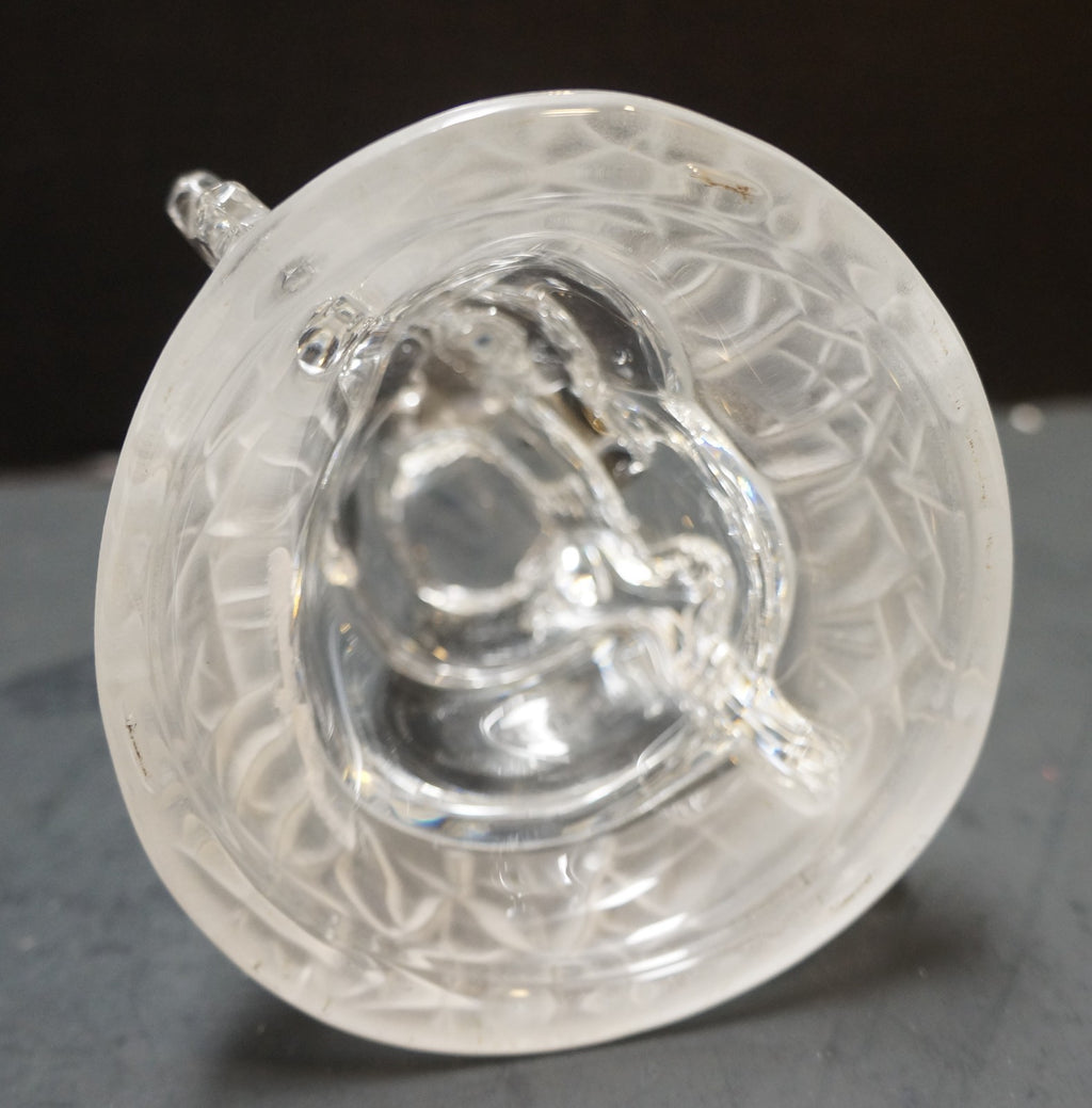 Cristal d'Arques France Lead Crystal Snowman Snowmen Figurine
