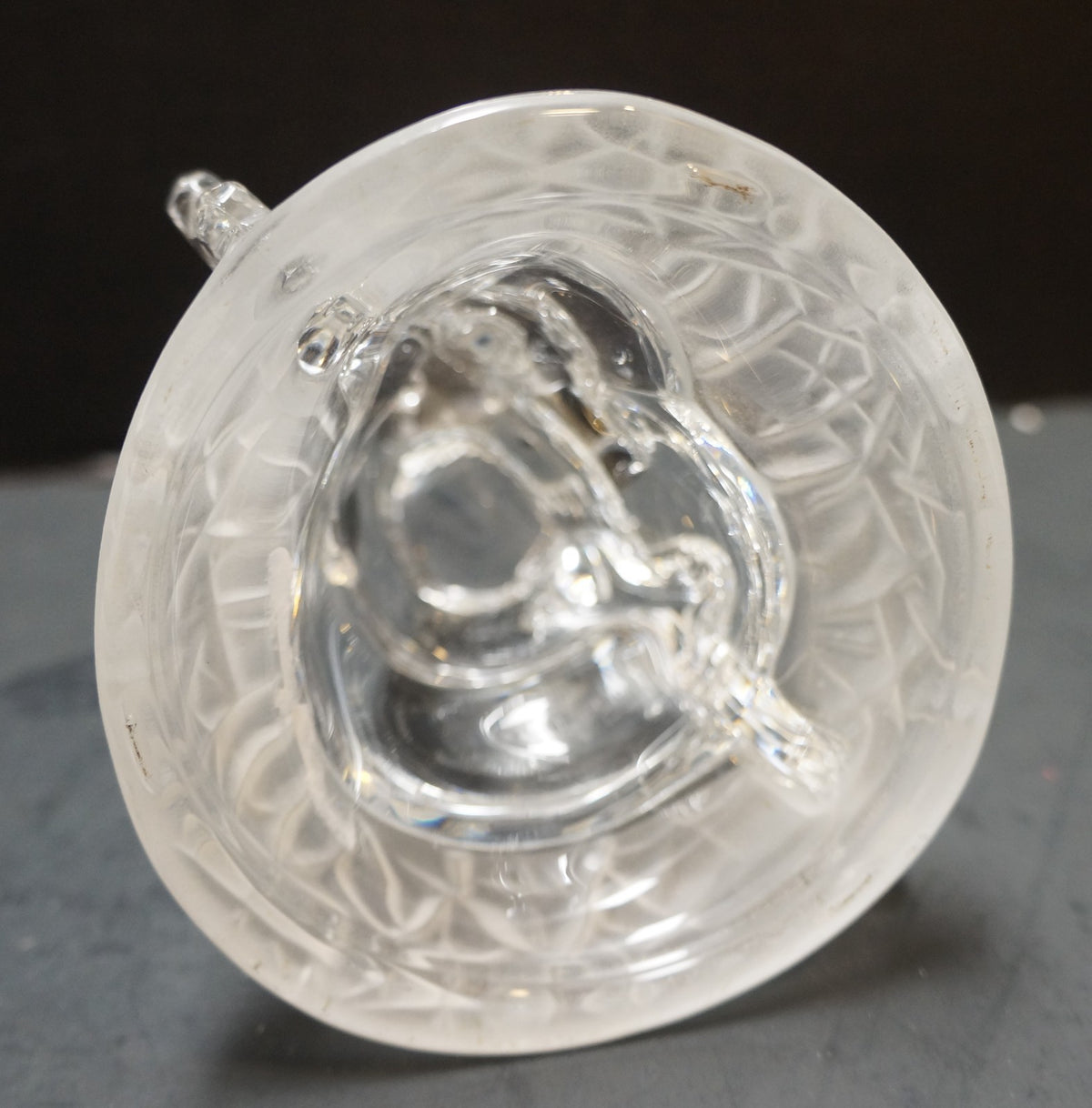 Cristal d'Arques France Lead Crystal Snowman Snowmen Figurine