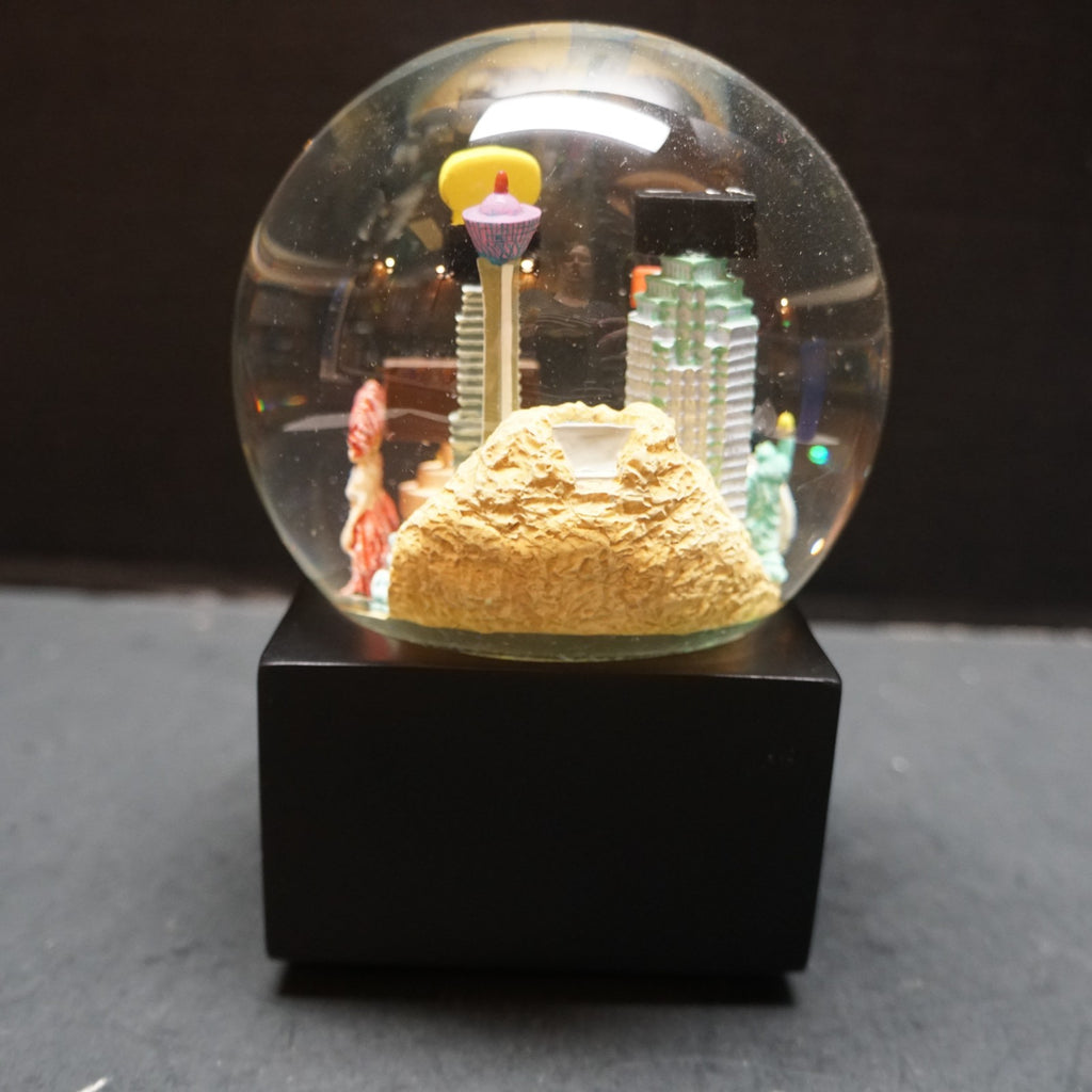 Saks Fifth Avenue Cityscape Snow Globe Las Vegas Music Box