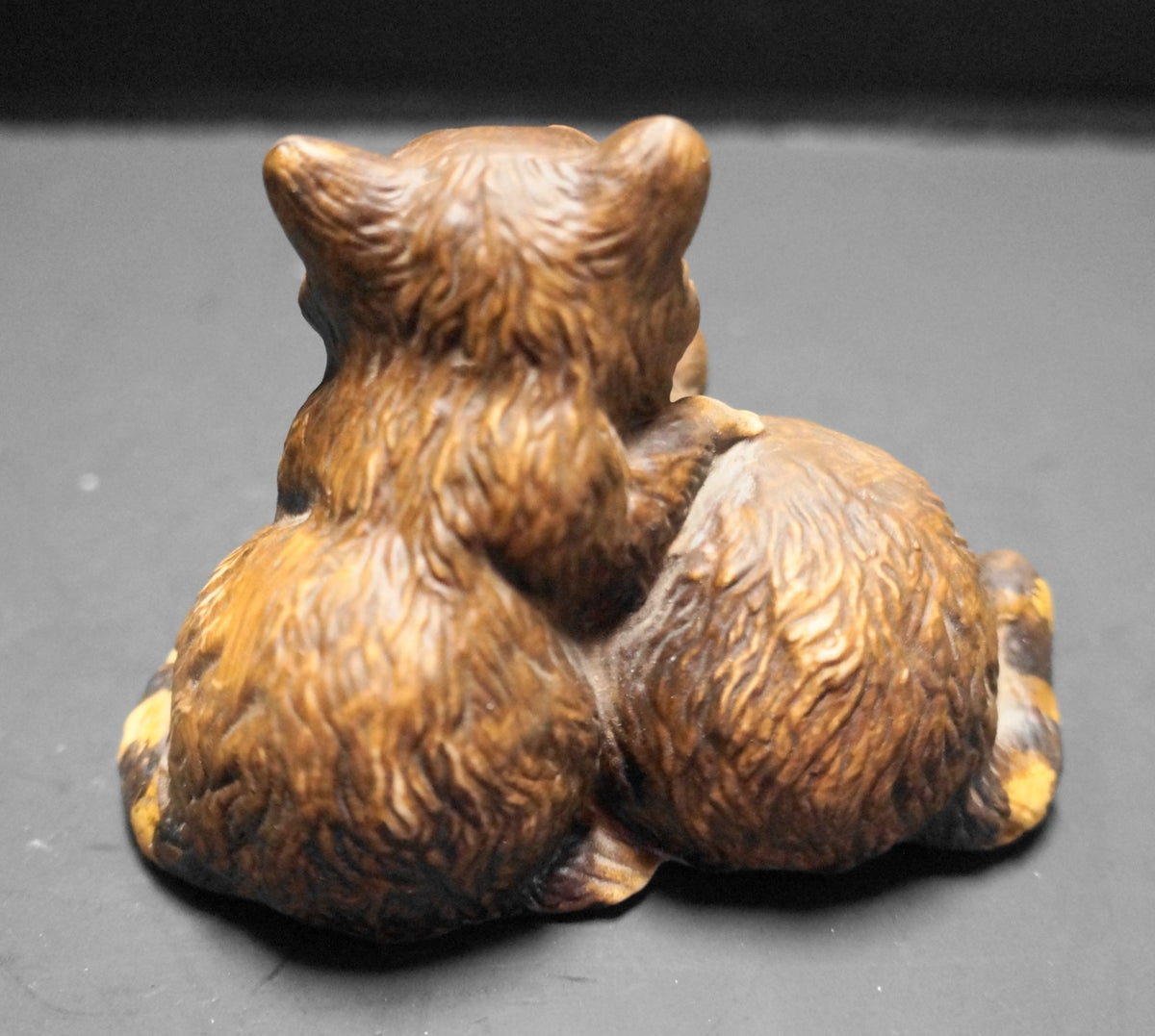 Homco Baby Raccoons Figurine Porcelain 1985 1454