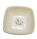 Lenox Holiday Dimension Holly Berry Square Dipping Bowl