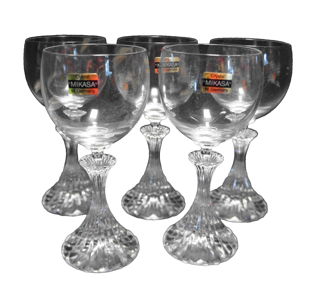 Mikasa The Ritz 6 1/2" Wine Glasses Set of 5