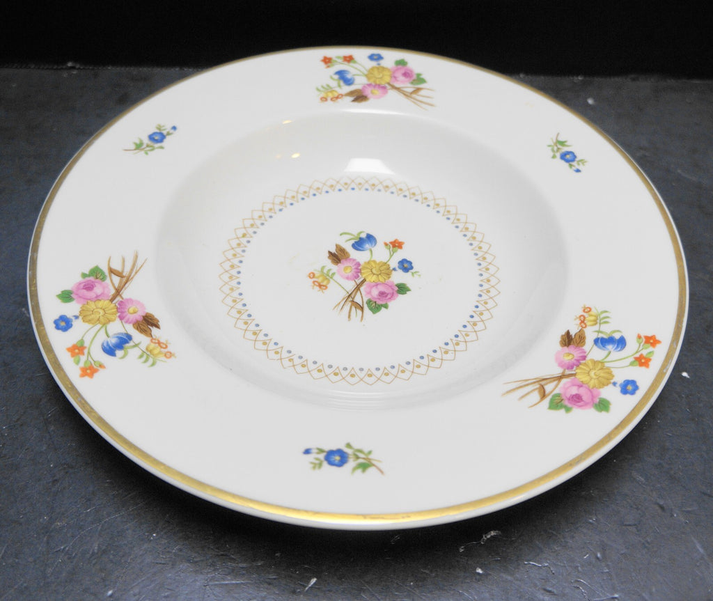 Syracuse Old Ivory Coventry Rimmed Soup Bowl Floral