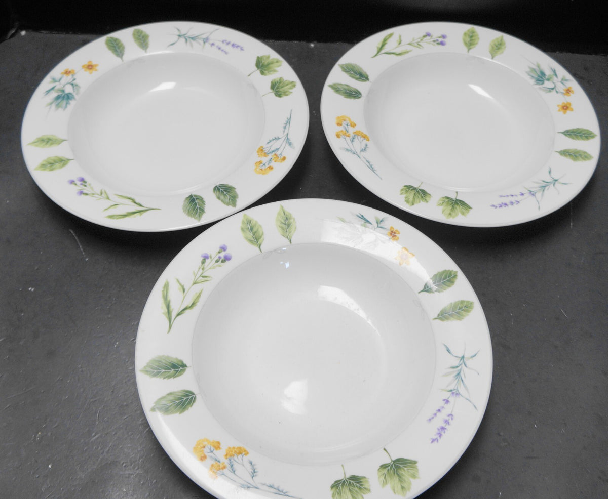 Mikasa Nature's Harmony Rimmed Soup Bowls Set of 3