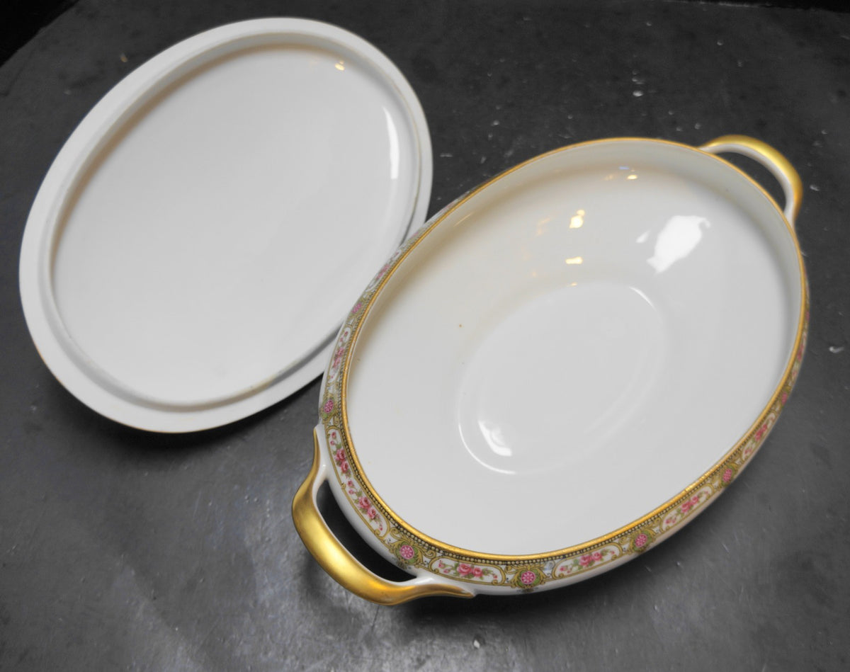 U.C. Limoges FB&CO France Oval Covered Vegetable Dish Casserole
