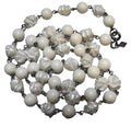 Sarah Coventry Summer Magic White Beads Round Textured Necklace