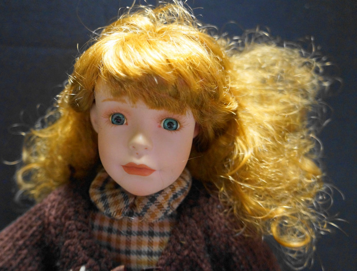 Boyd's Bears Yesterdays Child Autumn Porcelain Doll Limited Edition 2000