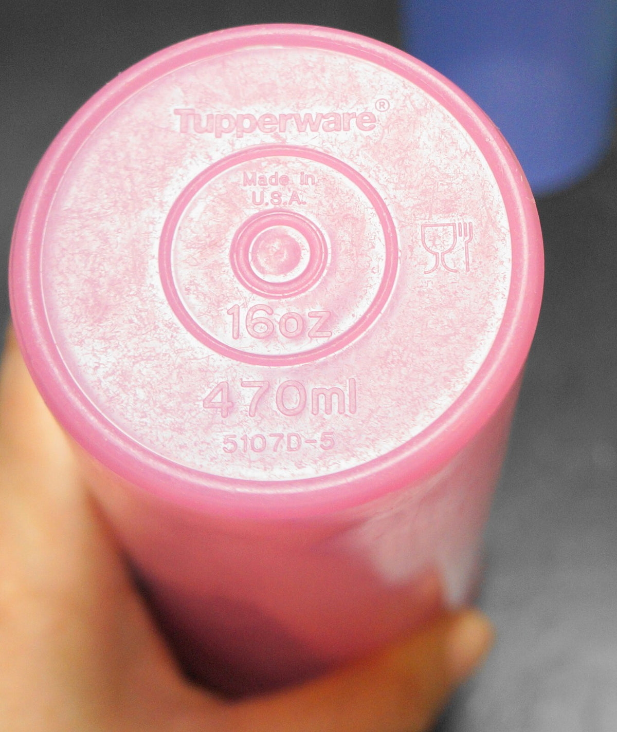 Tupperware Bright Pastel Tumblers Set of 3 16 oz 5107-D No Lids