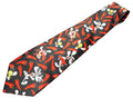 Looney Tunes Chili Peppers Taz Bugs Bunny Tweetie Silk Tie