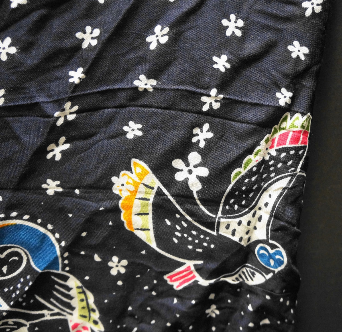 Vera Bradley NIght Sky Scarf Blue White Pink Owls Stars 30 x 64