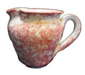 Bear Pottery Pink Rose Red Sponge Spatter Large Creamer