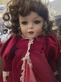 Reproduction Simon & Halbig Head All Bisque Doll 1980s Signed Ruth 22"