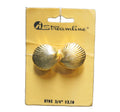 Streamline Vintage Clamshell Gold Tone Belt Buckle New Old Stock