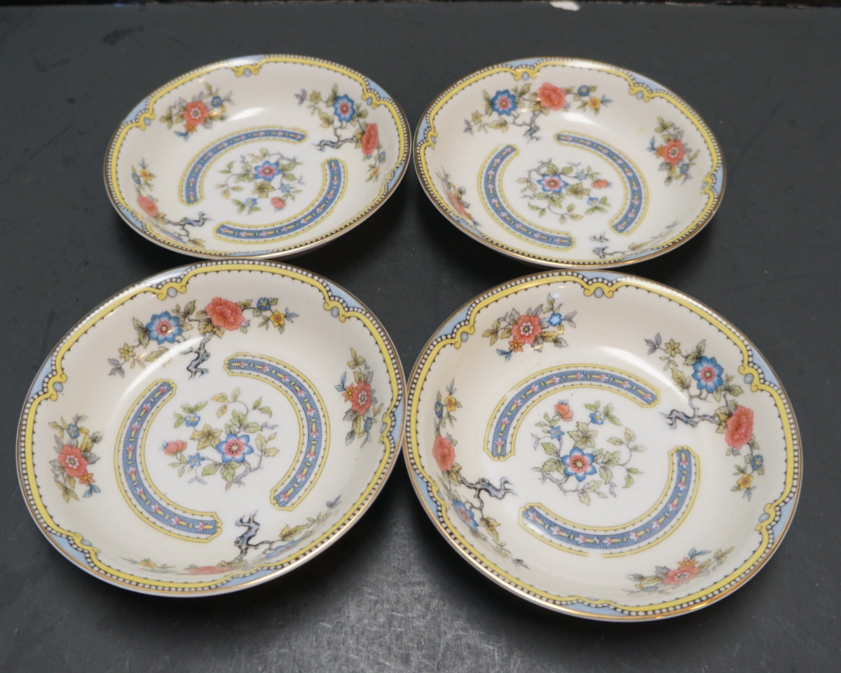 Noritake Mayflower 1930s Fruit Dessert Sauce Bowls Set of 4