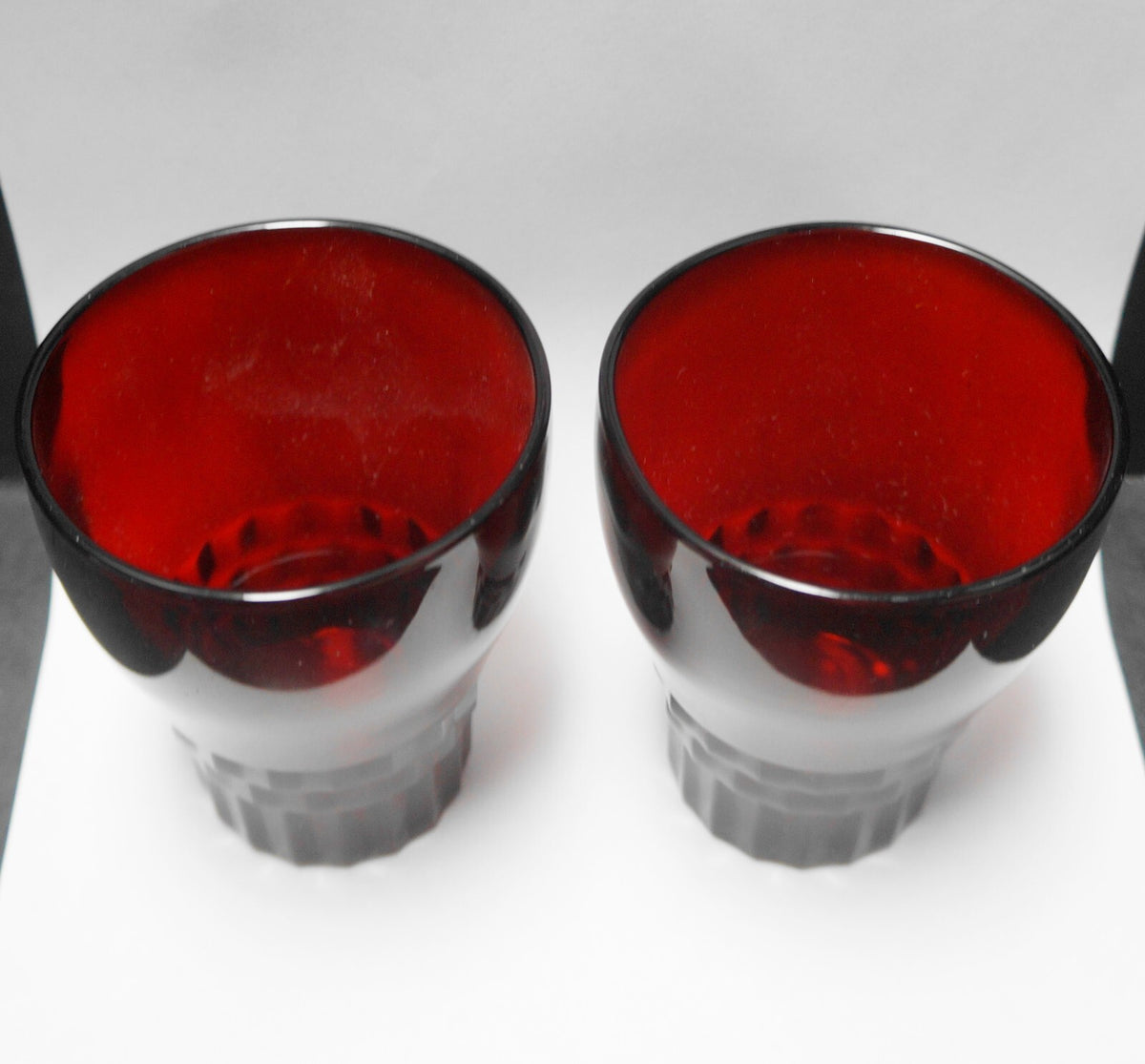 Anchor Hocking Royal Ruby Windsor 10 Oz Tumblers Pair
