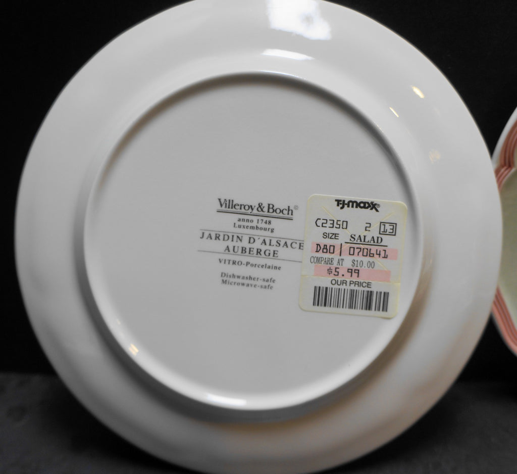 Villeroy & Boch Jardin d'Alsace Auberge Salad Plates Pair