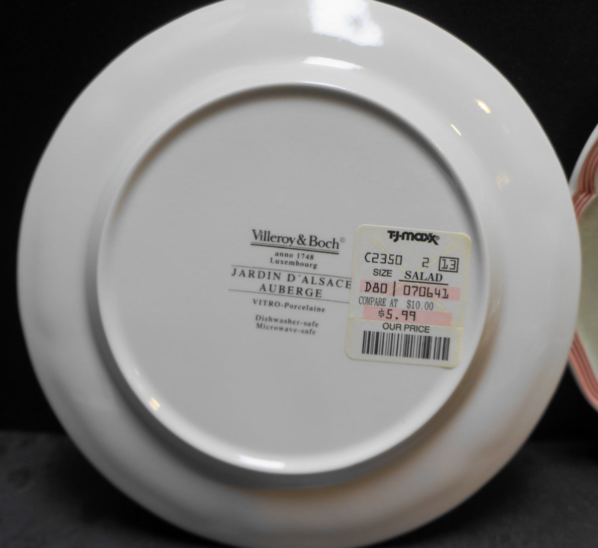 Villeroy & Boch Jardin d'Alsace Auberge Salad Plates Pair