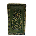 Bob Hoenig Pottery Maui Hawaii Green Glazed Pineapple Dish 5 3/4" x 3 1/4"