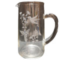 Ruby Throated Hummingbird National Wildlife Federation Blown Glass Pitcher