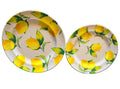 Oak Lane Lemon Dinner Salad Plates Pair Melamine Plastic