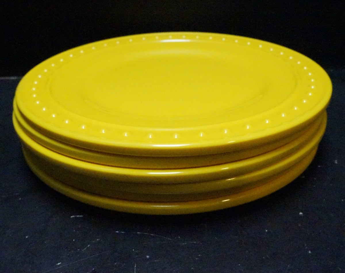 Home Expressions JC Penney Yellow Melamine Salad Plates Set of 6