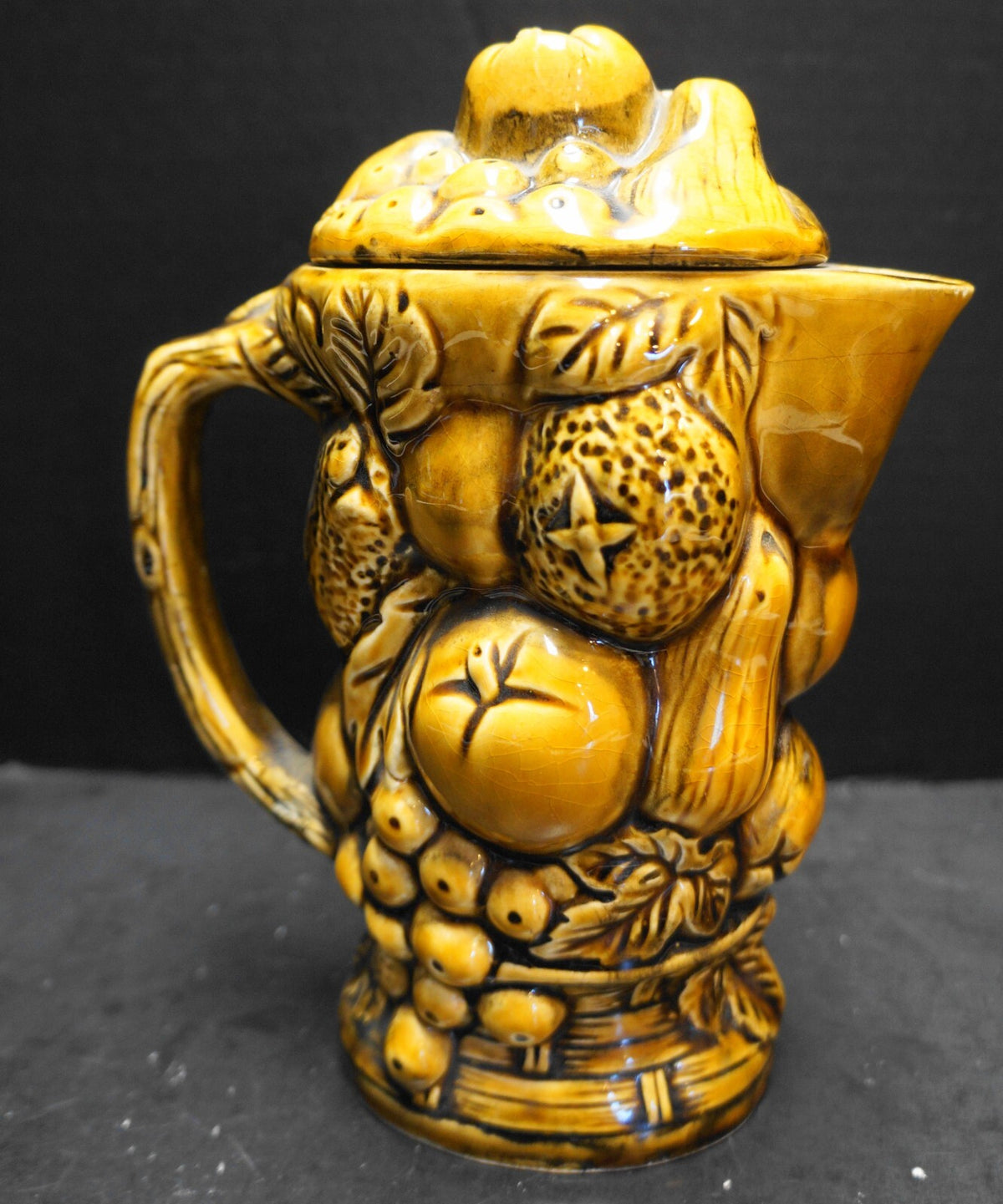 Inarco Harvest Daisy Golden Brown Small Hot Chocolate Pot Japan