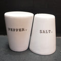 The Cellar Whiteware Words Salt Pepper Shakers Pair Macy's Exclusive Retired