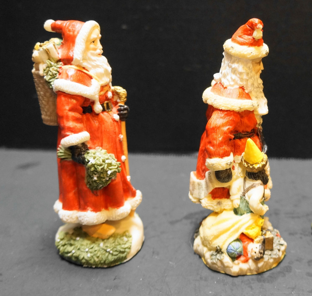 International Santa Claus Collection France Finland Figurines Pair 1993