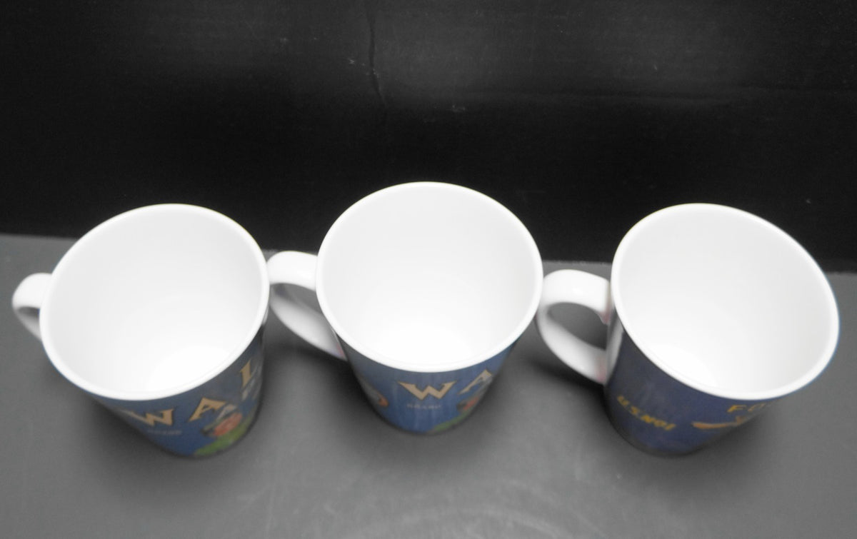 Sakura Tabletrendz Vintage Labels Waldorf Apple 4 Friends Mugs Set of 3