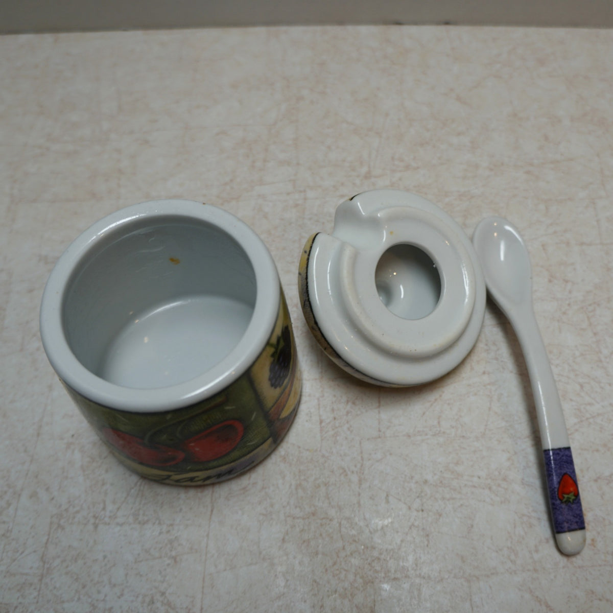 MSC International Joie de Vivre Jam Jelly Jar With Spoon
