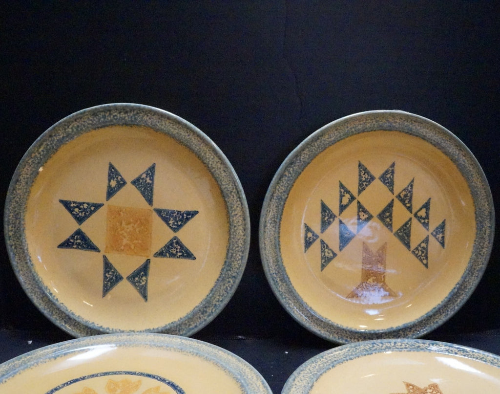 Pfaltzgraff America MAFA Dinner Plates Set of 4 Different Designs