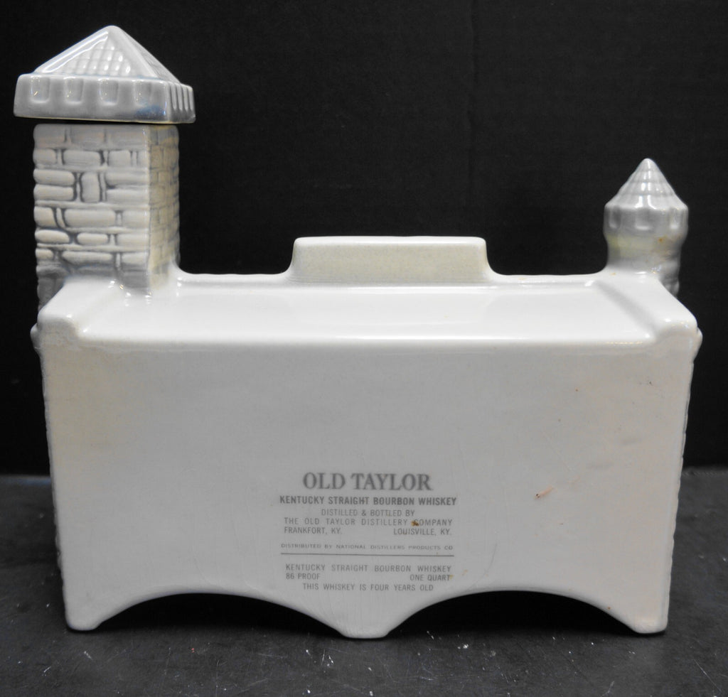 Old Tayor Distillery Company Kentucky Castle Decanter 1968 Hand Painted