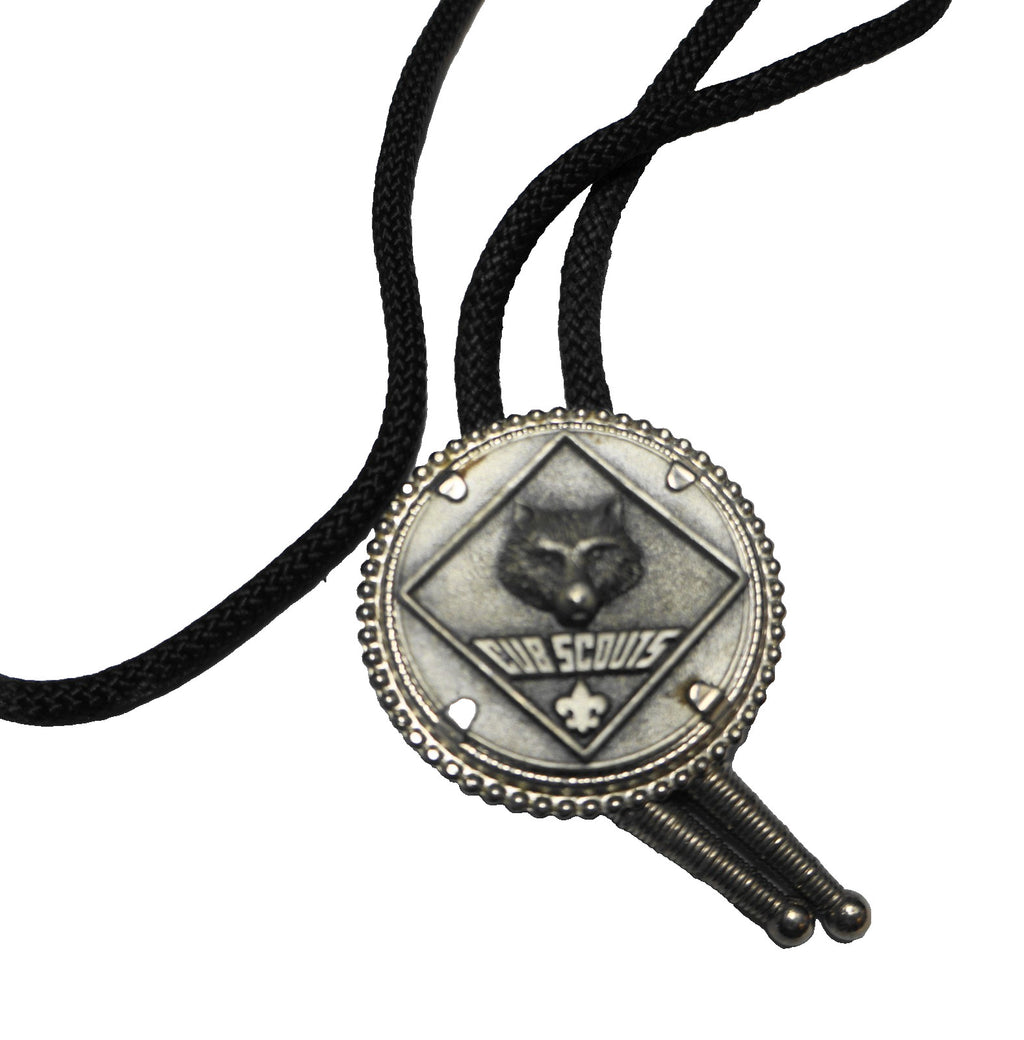 SOLD Cub Scouts Pewter Wolf Bolo Tie