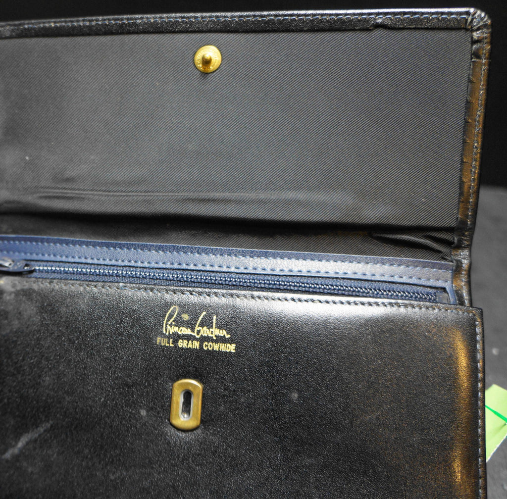 Princess Gardner Black Leather Full Grain Cowhide Women's Wallet