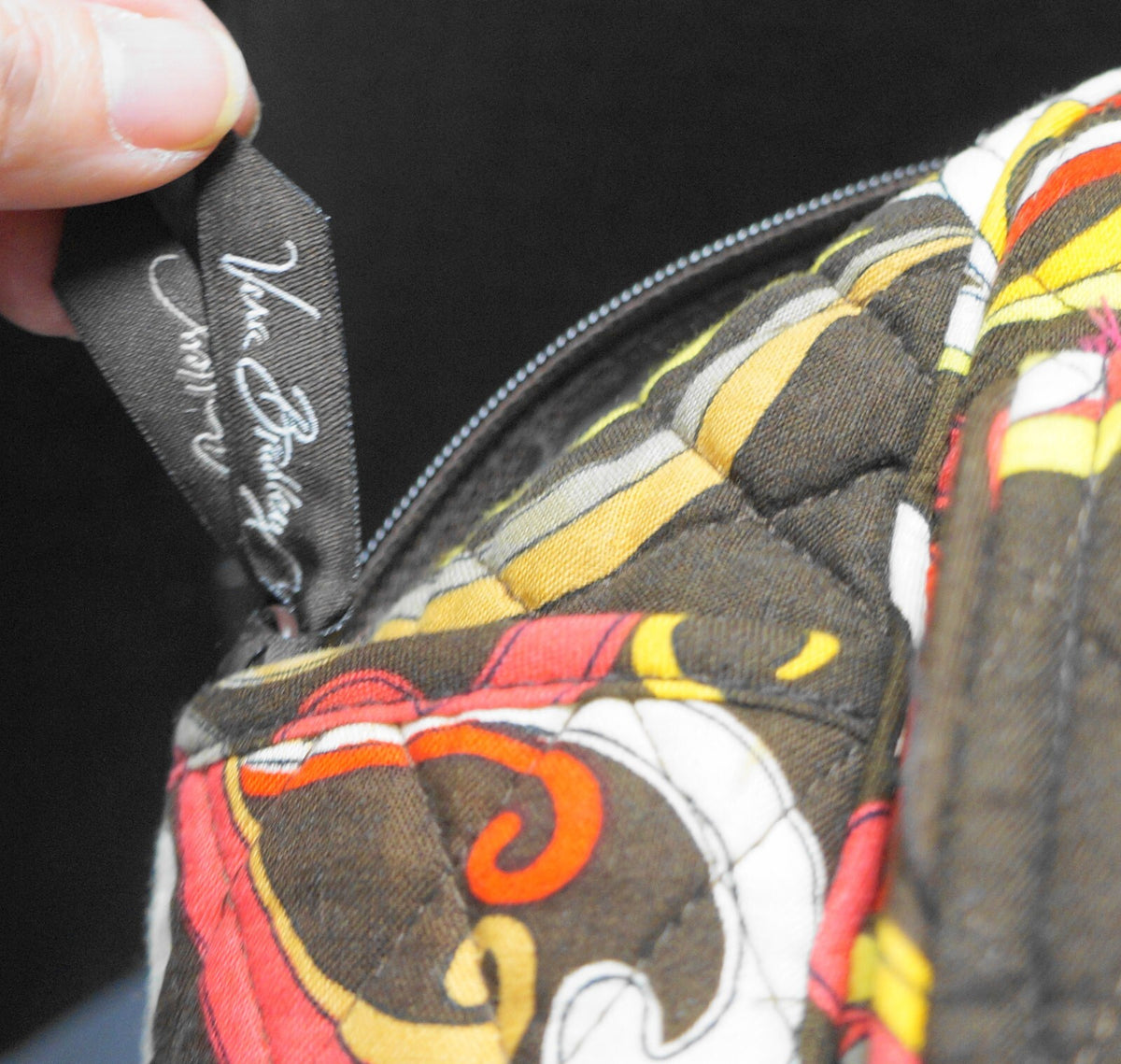 Vera Bradley Puccini Brown Red Floral Baby Diaper Bag
