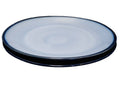 Sango Nova Blue Chop Plates Round Platters Pair 12"