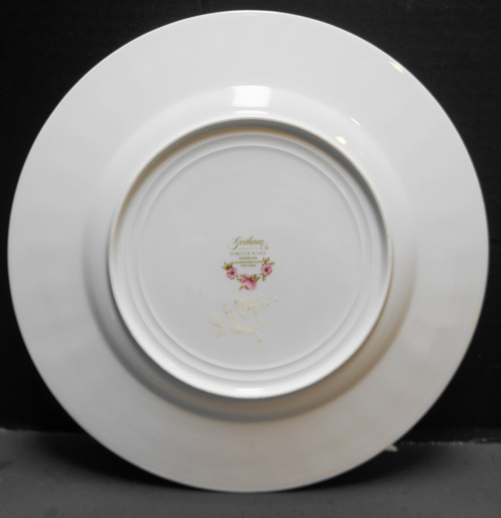 Gorham Forever Roses Dinner Plate 11 IN Porcelain Bone China