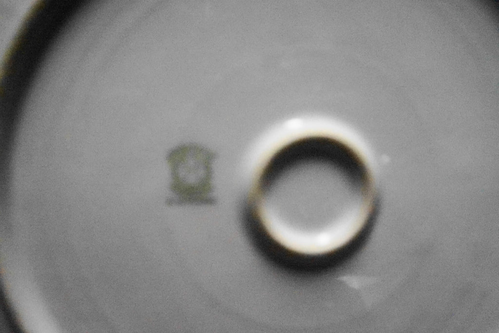 Noritake Morimura Art Deco Cake Plate Green Rim Flowers