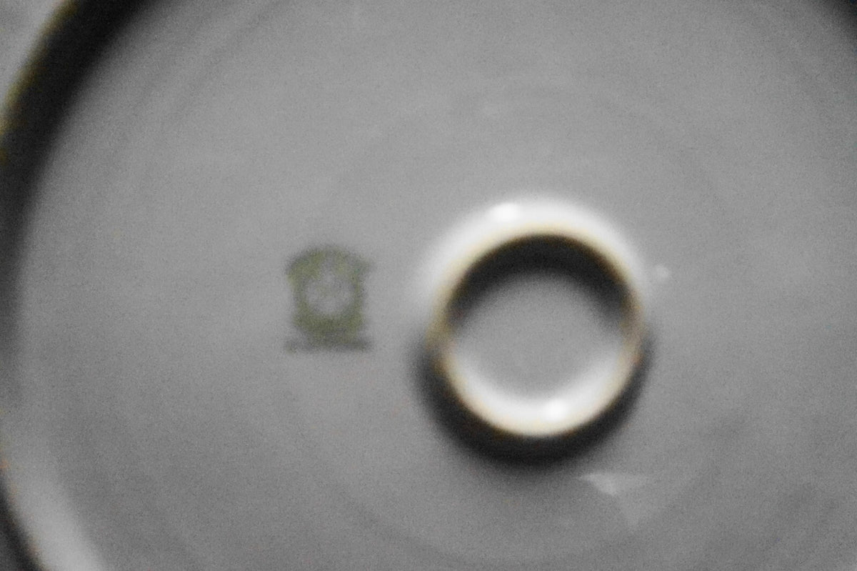 Noritake Morimura Art Deco Cake Plate Green Rim Flowers
