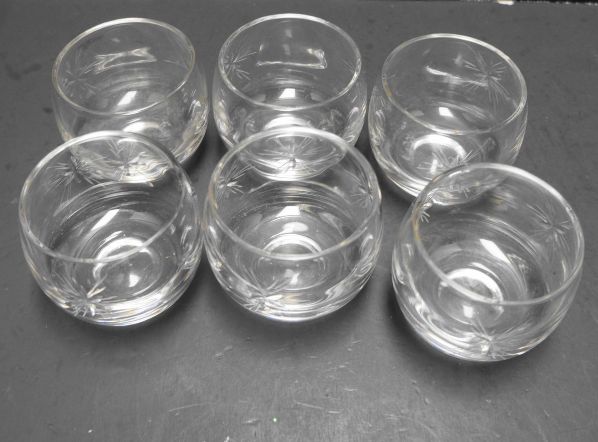 Susquehanna Six Point Star Roly Poly Glasses Set of 6