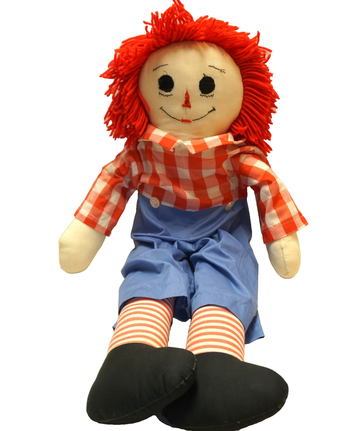 Giant Jumbo Raggedy Andy Cloth Doll 36 IN